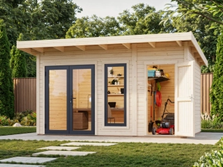 Zahradní domek Palmako AURELIA 12,4 m2 (hliníková okna a dveře)