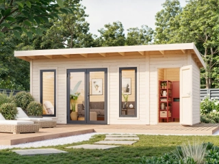 Zahradní domek Palmako AURELIA 16,7 m2 (hliníková okna a dveře)